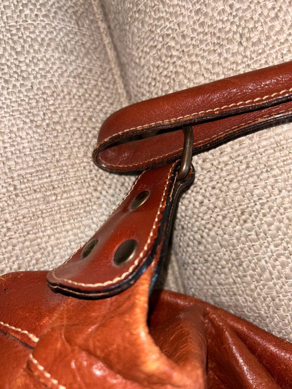 Italian Genuine Leather Travel Bag/Tote - Picture 6 of 7